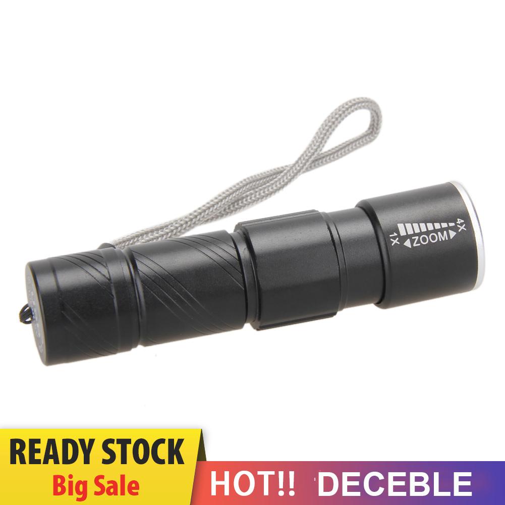 Đèn Pin Led Cree 800lm Chống Thấm Nước Có Thể Sạc Lại Bằng Cổng Usb