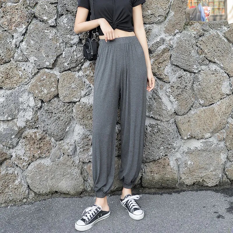 Quần jogger nữ ICOTTON quần bo gấu chất liệu cotton 100% cao cấp, mặc hè thu, mềm mát