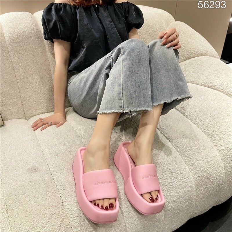 Dép wang quai ngang đế cao