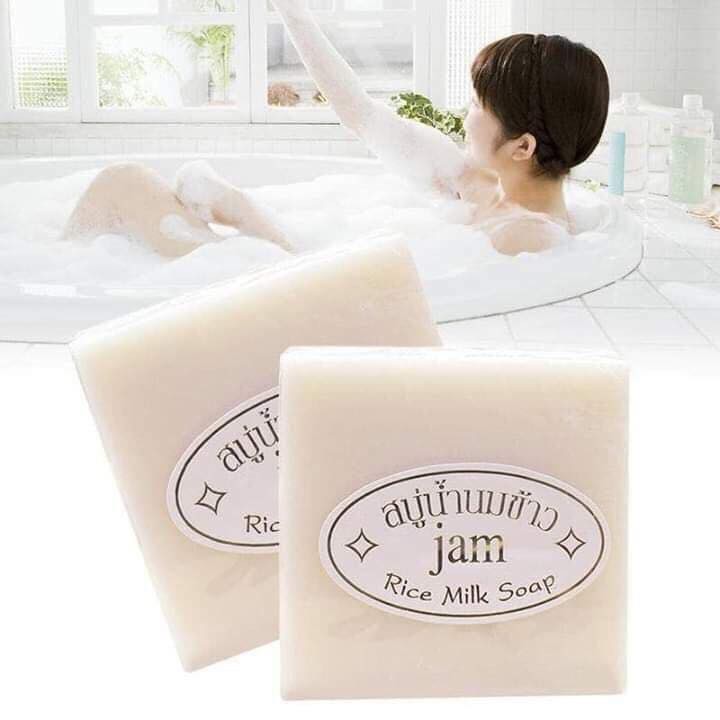 Xà Phòng Cám Gạo Jam Rice Milk Soap Thái Lan - 50g