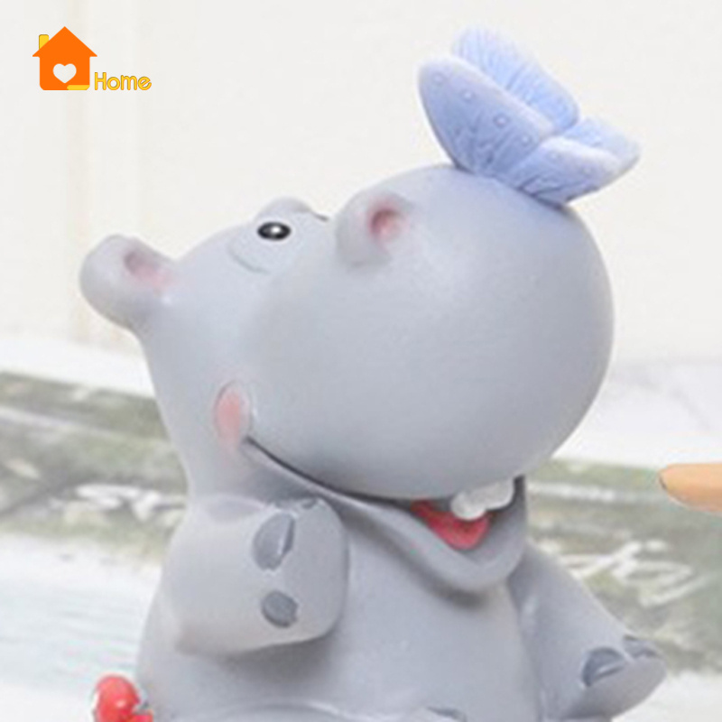 Đồ trang trí Con Hà Mã Bằng Nhựa Resin Trang Trí Bánh Kem