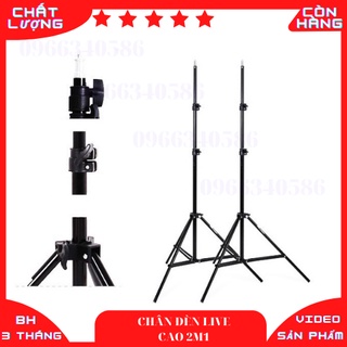 Chân đèn live stream 210cm giá rẻ (Cao tối đa 2m1)