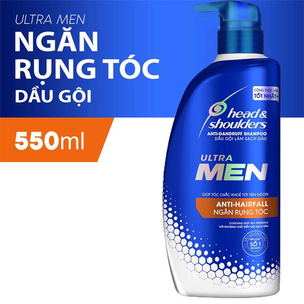 Dầu gội Head & Shoulder Ultra men Ngăn rụng tóc chai 650ml