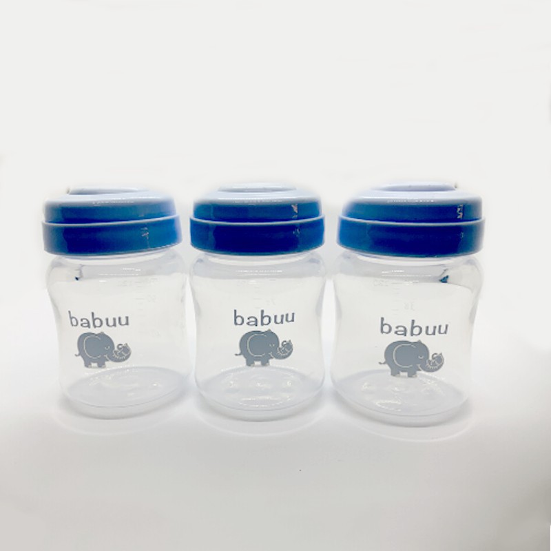 Bộ trữ sữa 3 bình Babuu Baby Nhật Bản dung tích tối đa 150ml