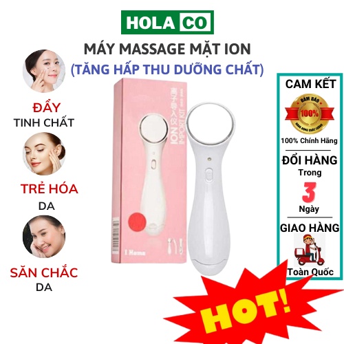 Máy massage ion cầm tay đẩy dưỡng chất