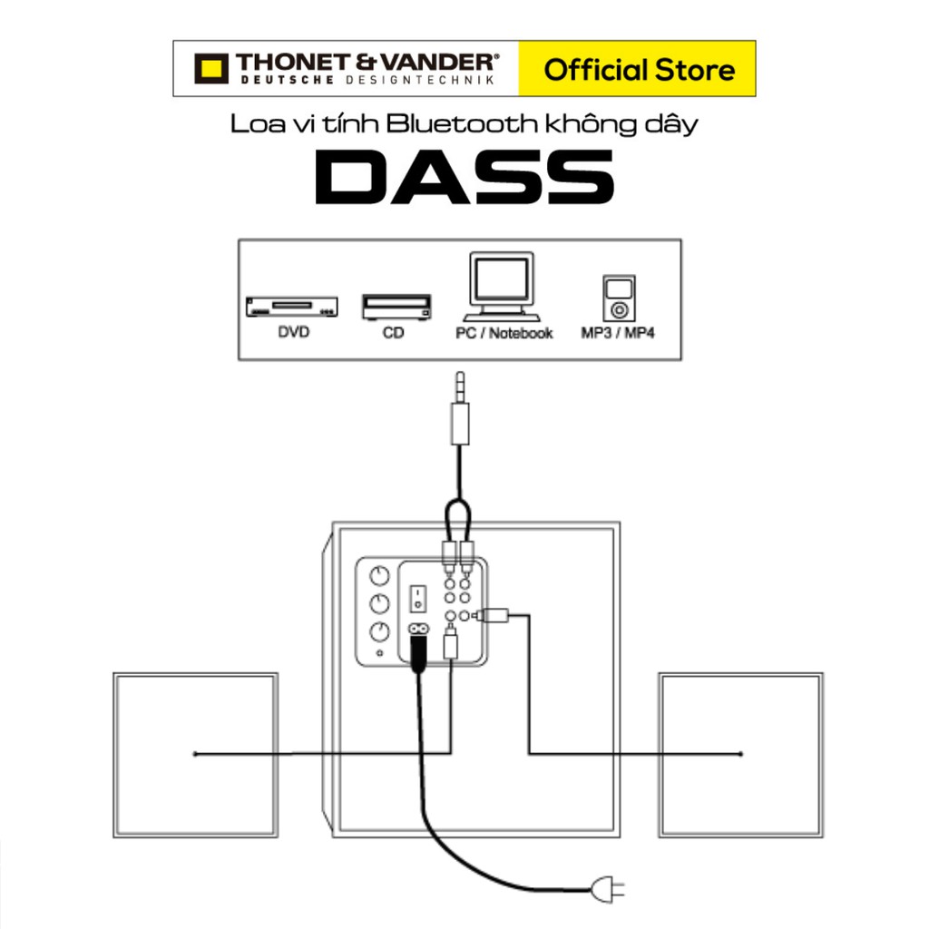 Loa Bluetooth 2.1 Thonet & Vander DASS