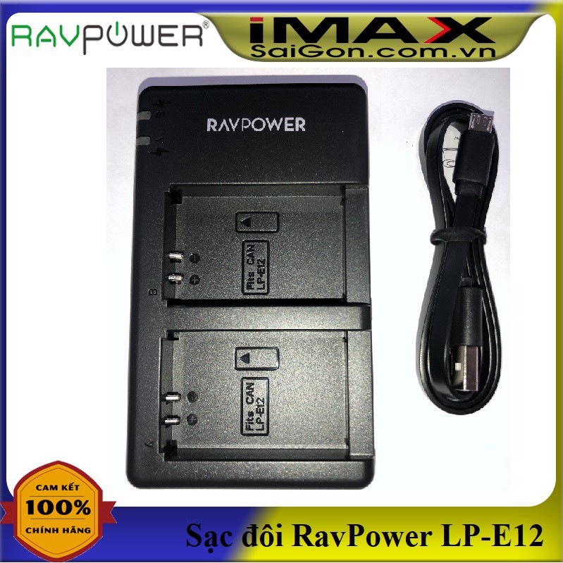 PIN SẠC MÁY ẢNH RAVPOWER CHO CANON LP-E12