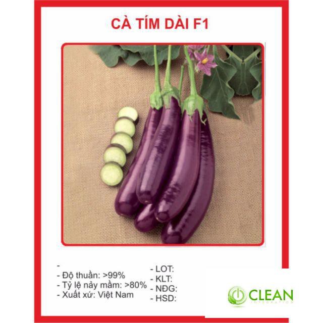 Hạt giống Cà Tím Dài F1 1gram