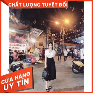 Chân váy xếp li dài, midi,xếp ly free size