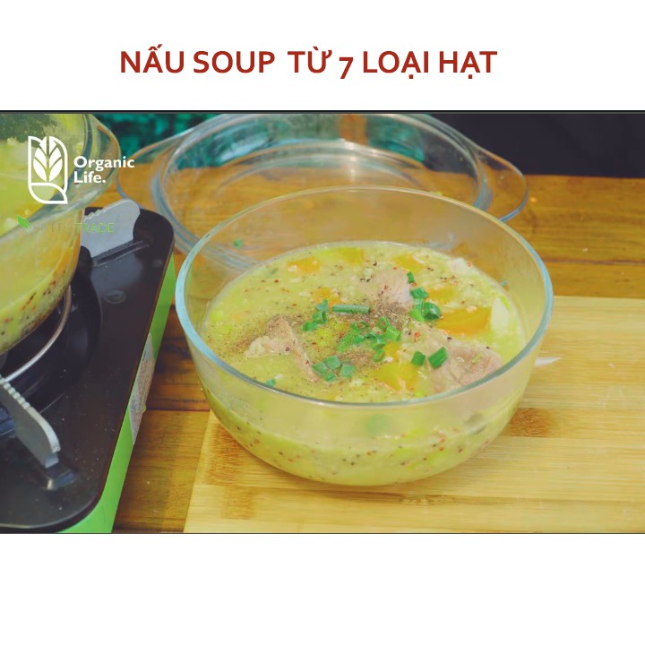 Hạt dinh dưỡng hỗn hợp 7 loại hạt hữu cơ Sottolestelle 400g