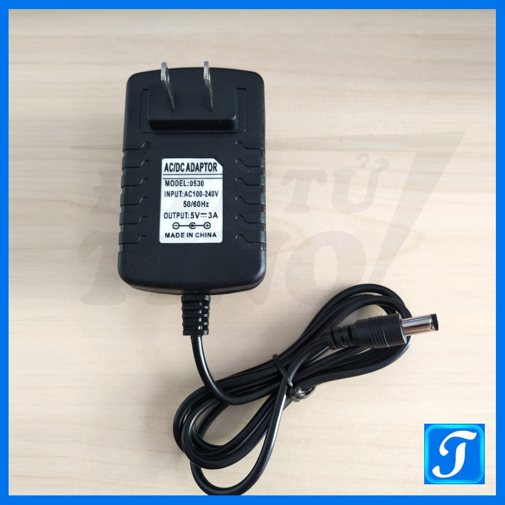 Bộ Chuyển Đổi Nguồn 220V AC 5V DC Adapter 5V 1A 2A  3A Vỏ Nhựa Jack 5.5*2.5mm 5.5*2.1mm