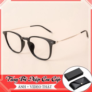 MẮT KÍNH GIẢ CẬN NAM NỮ GỌNG NHỰA MẮT VUÔNG TRÒN PHONG CÁCH ĐƠN GIẢN