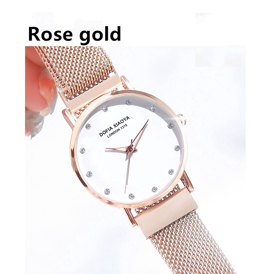 Đồng hồ đeo tay XIAOYA 1315 bằng kim loại khóa từ tính thanh lịch thời trang
