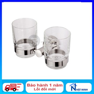 Kệ cốc đánh răng đôi, kệ để cốc đánh răng nhà tắm Rangos RG-PK103