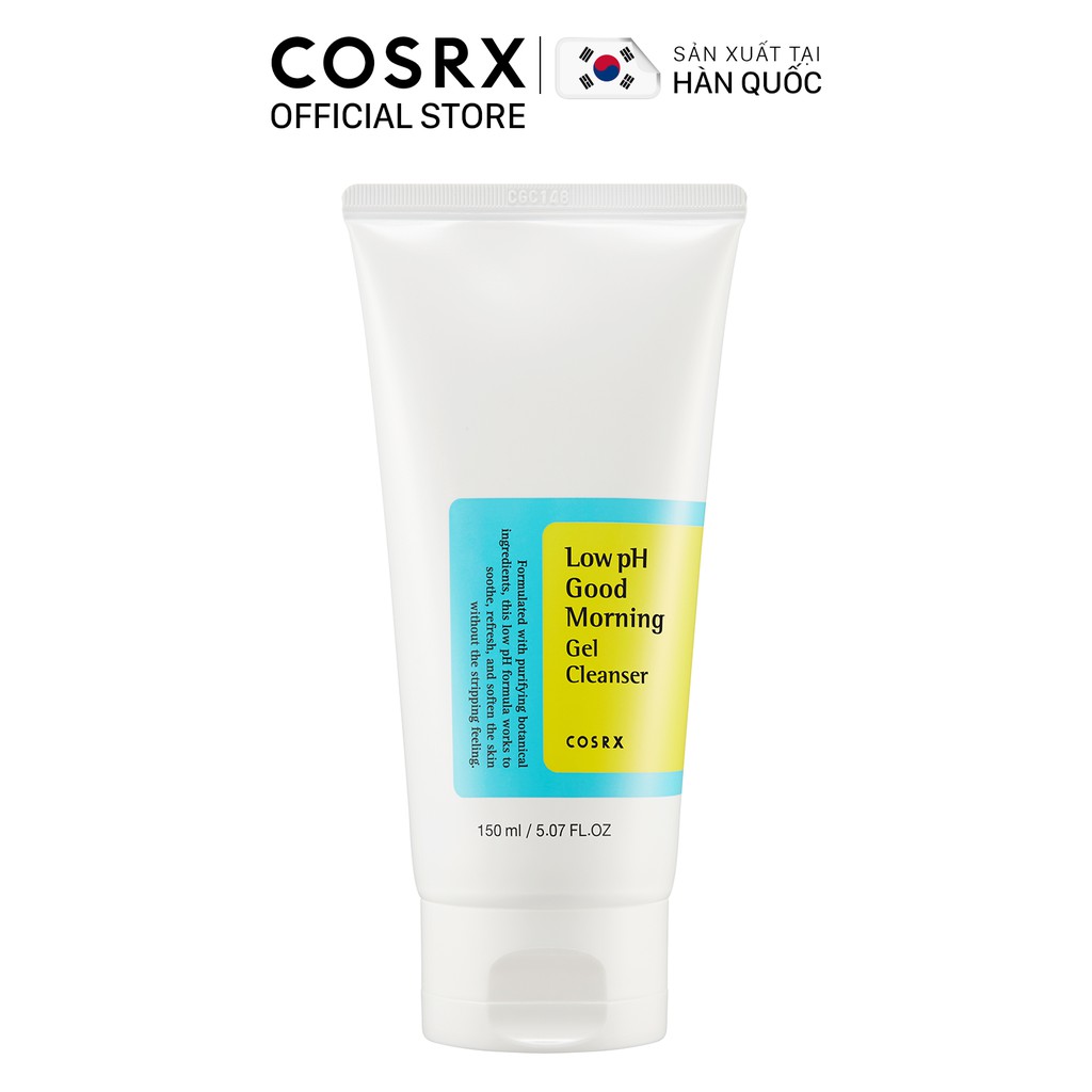 [Mã FMCGMALL -8% đơn 250K] Gel Rửa Mặt Tràm Trà, 0.5% BHA COSRX Low pH Good Morning Gel Cleanser 150ml
