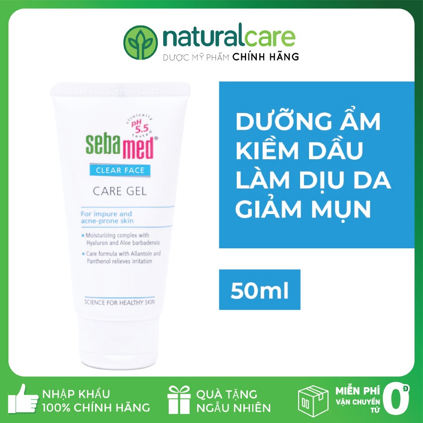 GEL DƯỠNG ẨM VÀ KIỂM SOÁT DẦU NHỜN SEBAMED PH5.5 - 50ML -NATURALCARE.VN[CHÍNH HÃNG-GIFT-FREESHIP]