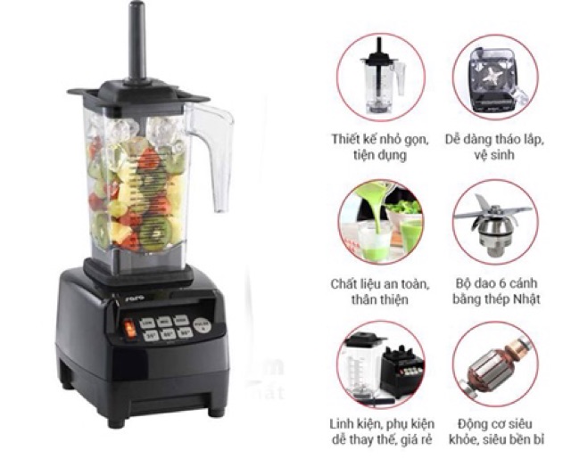 MÁY XAY SINH TỐ OMNIBLEND V TM-800A JTC 1200W CHO NHÀ HÀNG HÀNG CHÍNH HÃNG