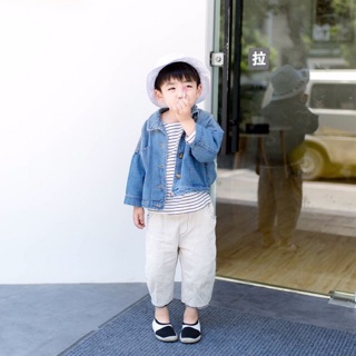 Quần kaki mềm ống suông cho bé trai , bé gái