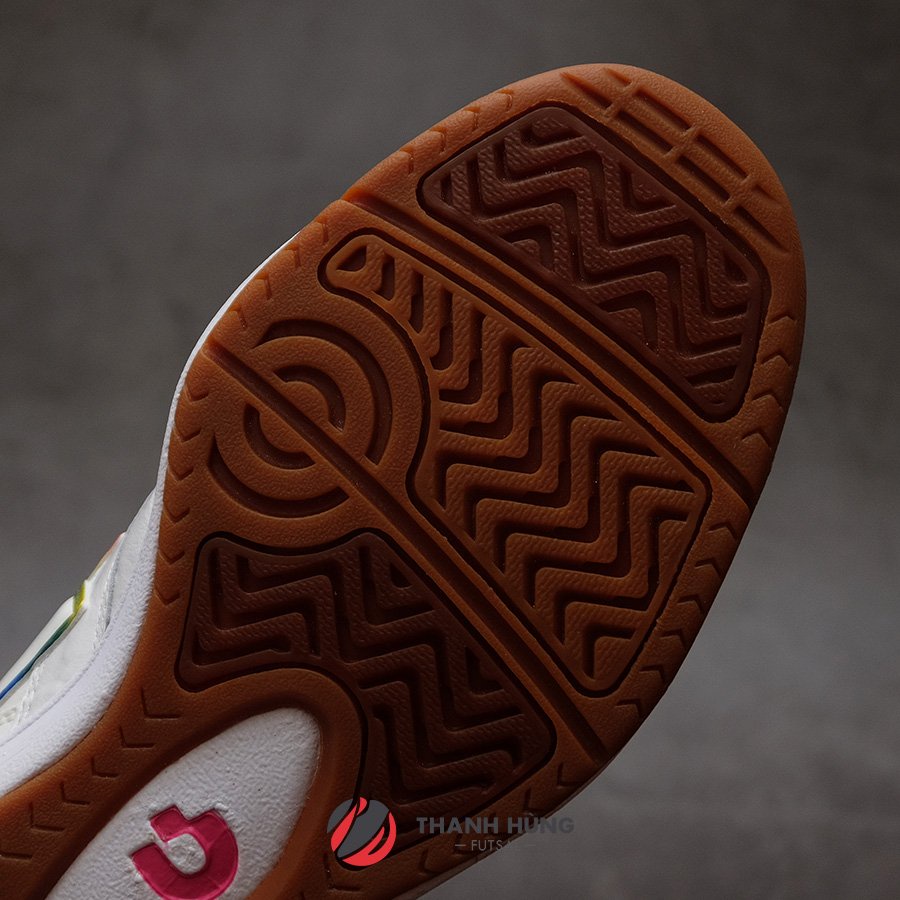GIÀY ĐÁ BÓNG CHÍNH HÃNG DESPORTE CAMPINAS JP V - DS1430 - TRẮNG/RAINBOW
