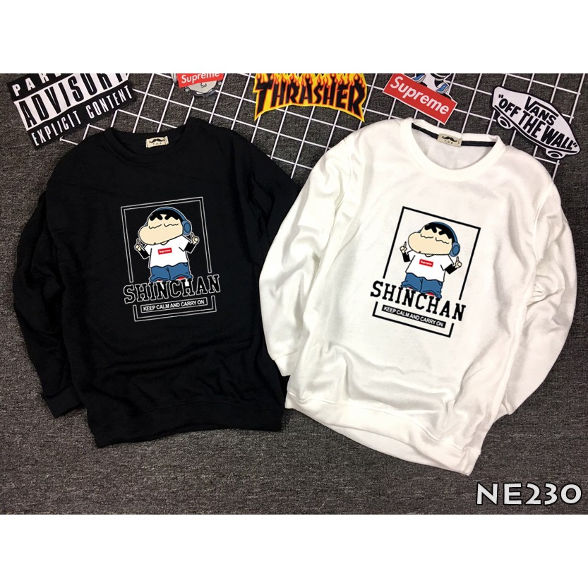 [Có VIDEO + ẢNH THẬT] Áo sweater - Áo nỉ bông tay dài UNISEX SHIN