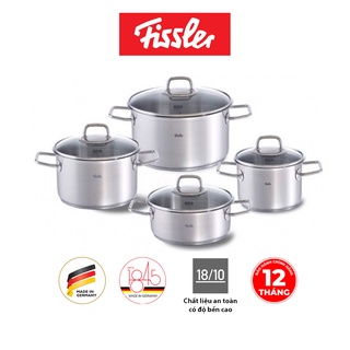 Bộ nồi inox Đức cao cấp Fissler Viseo hàng chính hãng 100% sản xuất tại Đức, an toàn cho sức khỏe, bền, đẹp