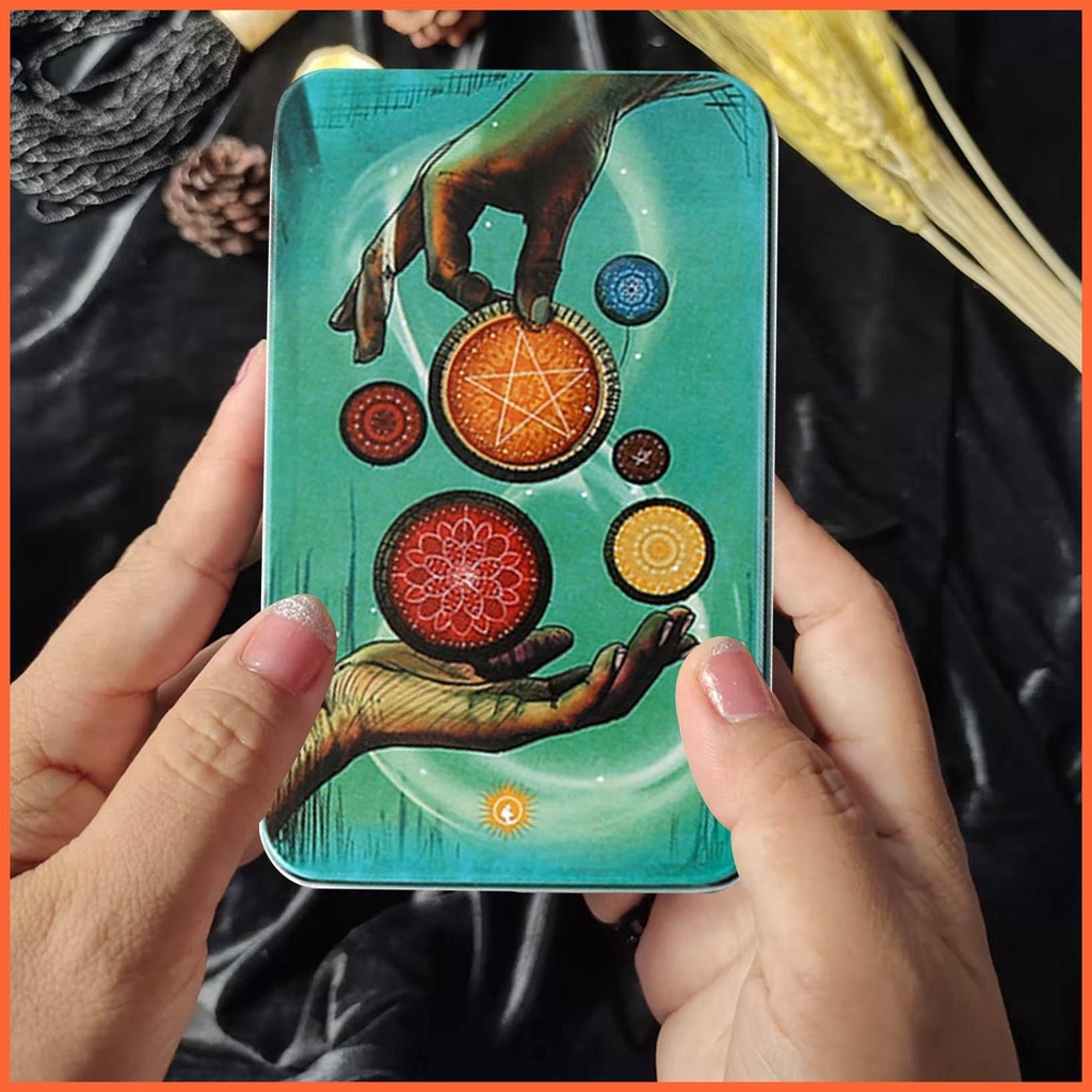 The Most Popular Tarot Deck Cards Set 78 Card He Light Seer's Tarot Card Games with Metal Box and Guidebook Witch chunvn