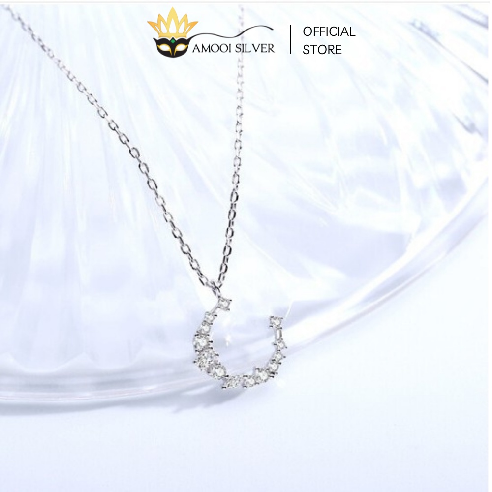 Dây chuyền bạc S925 mặt trăng - Amooi Silver AD03