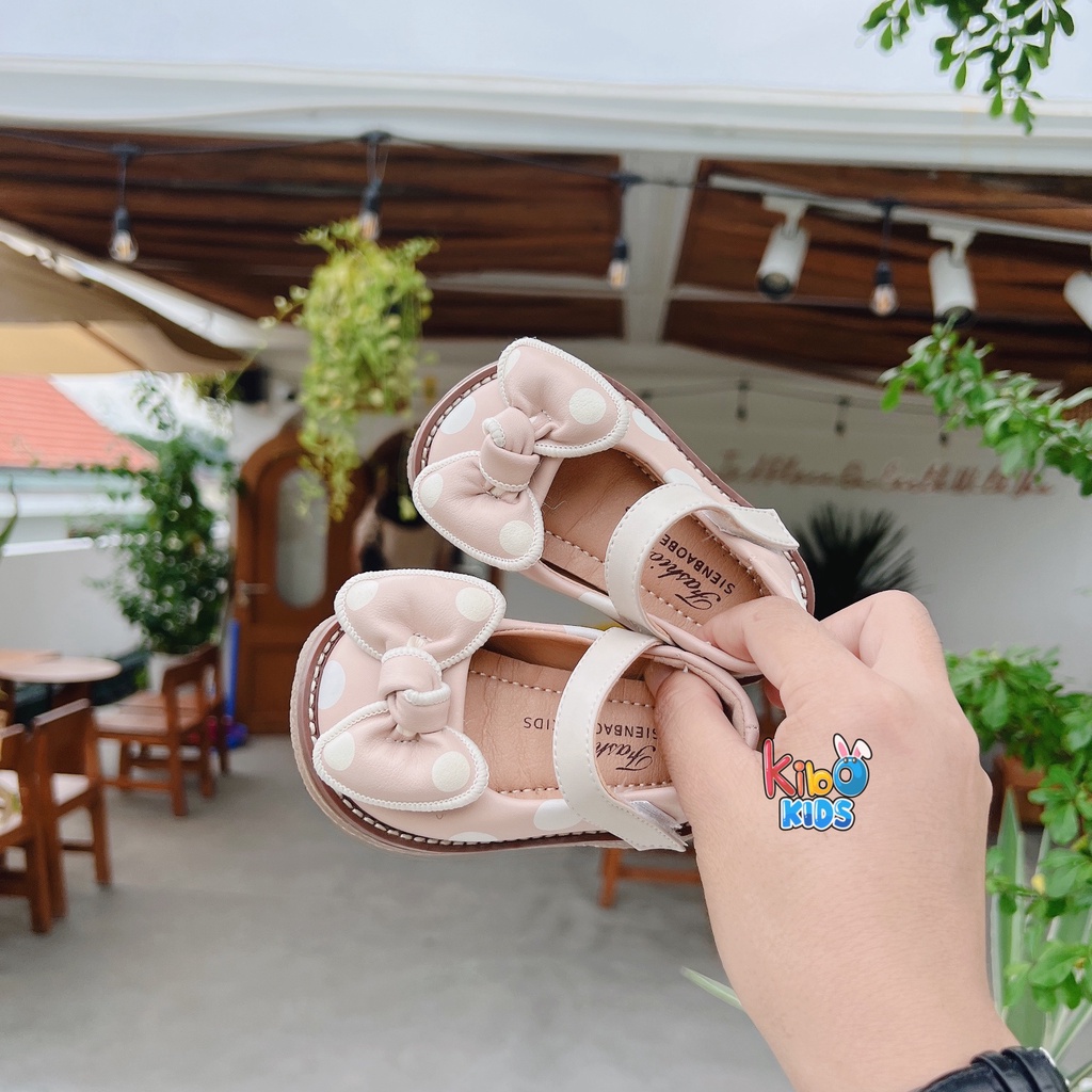 Giày Bé Gái - Giày búp bê da mềm phong cách Vintage BB4662 (có ảnh thật)