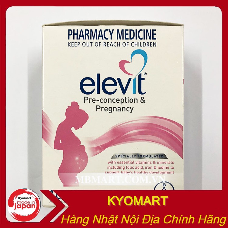 ELEVIT VITAMIN TỔNG HỢP cho bà bầu 100 viên