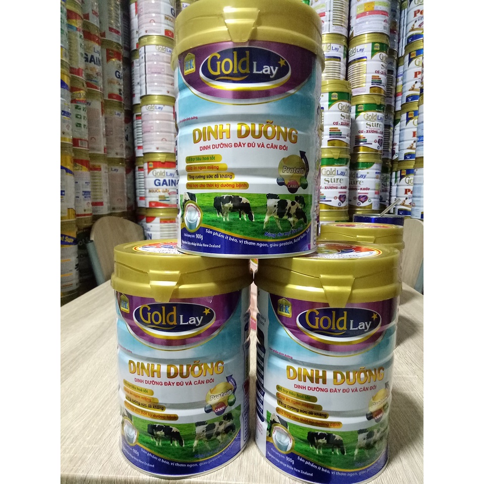 Sữa Goldlay Dinh dưỡng đầy đủ và cần thiết cho mọi lứa tuổi, đặc biệt thời kỳ dưỡng bệnh - Lon 900g