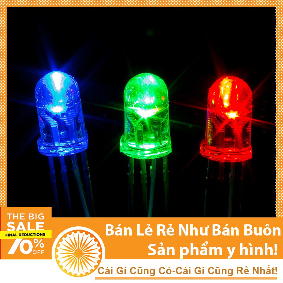 Led RGB 4 chân 7 Màu Siêu Sáng 5mm | BigBuy360 - bigbuy360.vn