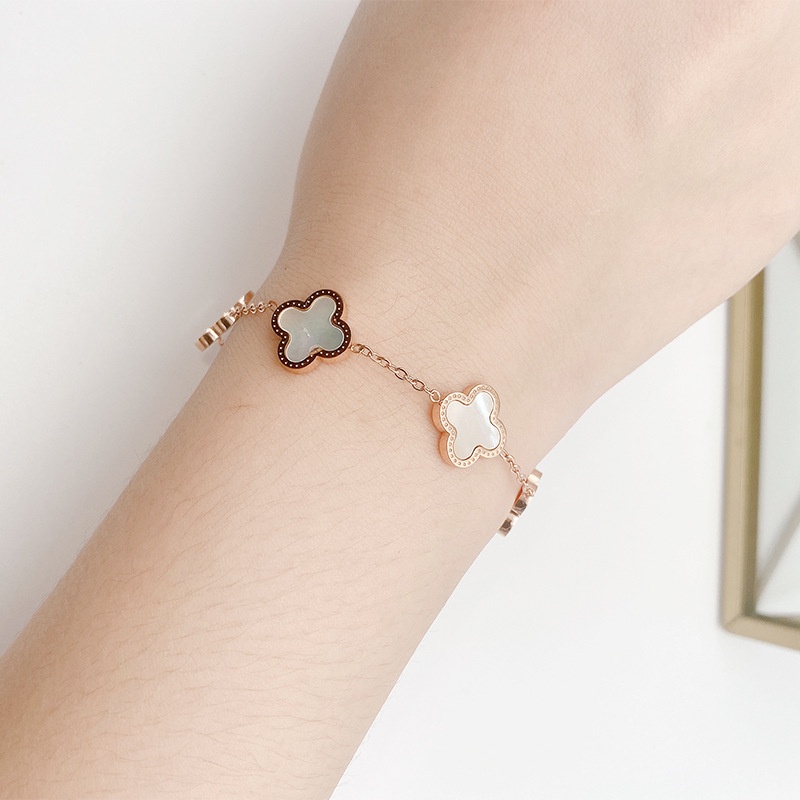 Vòng Tay Mạ Vàng 18K Đính Đá Mã Não Sang Trọng Cho Nữ