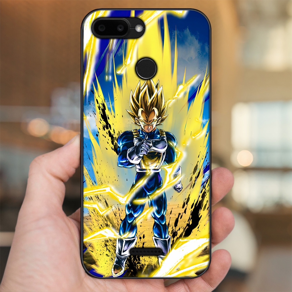 Ốp lưng Xiaomi Redmi 6 viền đen in hình Vegeta Dragon Ball