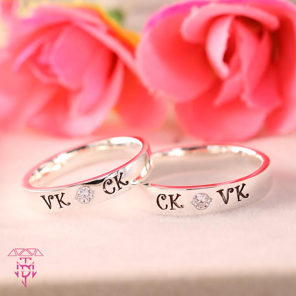 Cặp nhẫn đôi bạc VK & CK - MDJ
