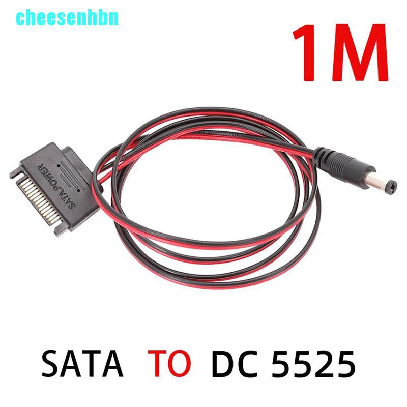 1 Cáp Nguồn Sata Sang Dc 5.5x2.5mm 12v