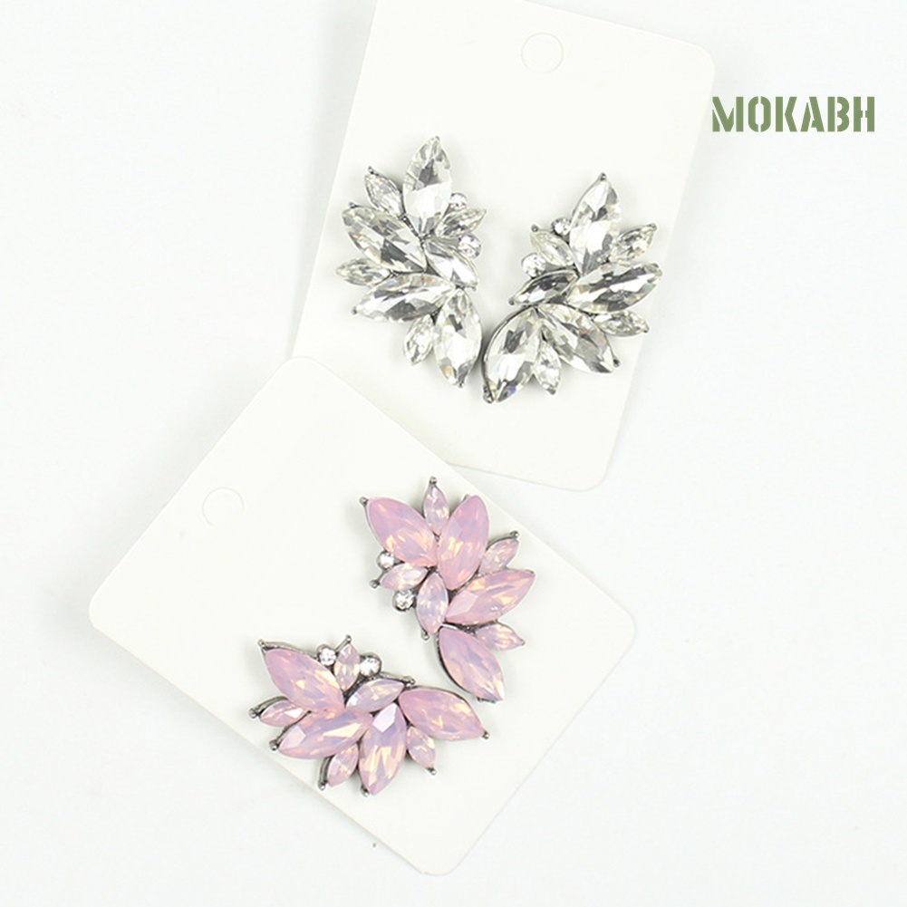 1 Đôi Bông Tai Đính Đá Thời Trang Dành Cho Nữ