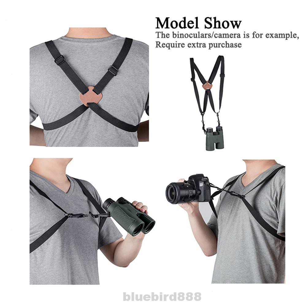 Outdoor Hiking Universal Quick Release Nylon Adjustable Size Golfer X Shaped Binocular Harness Strap