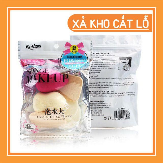 [Giá siêu sỉ] Bộ 6 Bông Mút Trang Điểm Keli Sponge Makeup | BigBuy360 - bigbuy360.vn