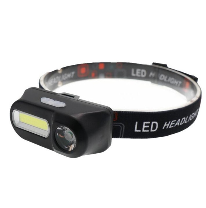 Đèn pin đeo đầu Mini Xpe + Cob Led nhiều chế độ sáng