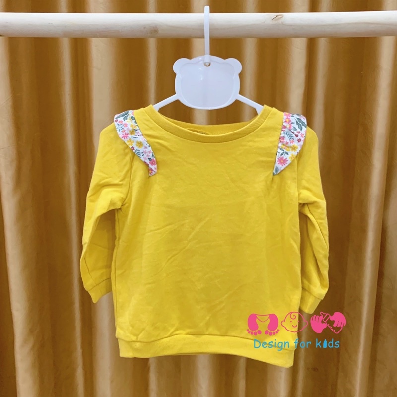 (Link 2) Áo dài tay vải nỉ / cotton cho bé gái hàng xuất dư VNXK