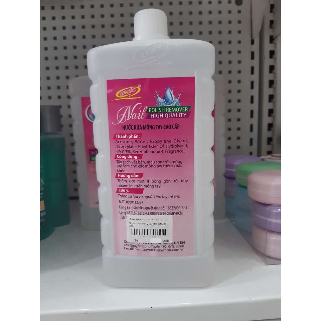 Nước rửa móng Quyên 1000ml (L2) - SO1629