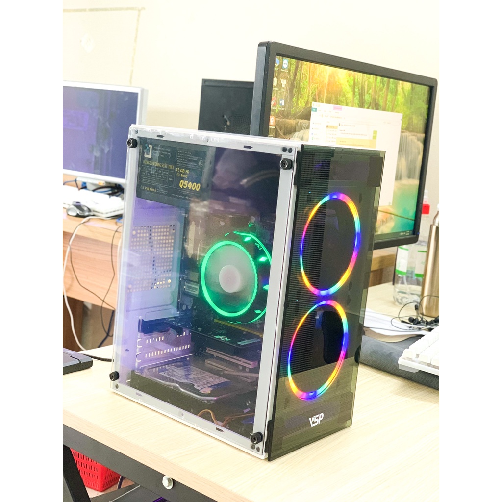 Máy tính chơi Game Led RGB mạnh bằng Core i7/Ram 16GB/SSD chiến mượt mà FO4, Au 2, Võ Lâm, Liên Minh