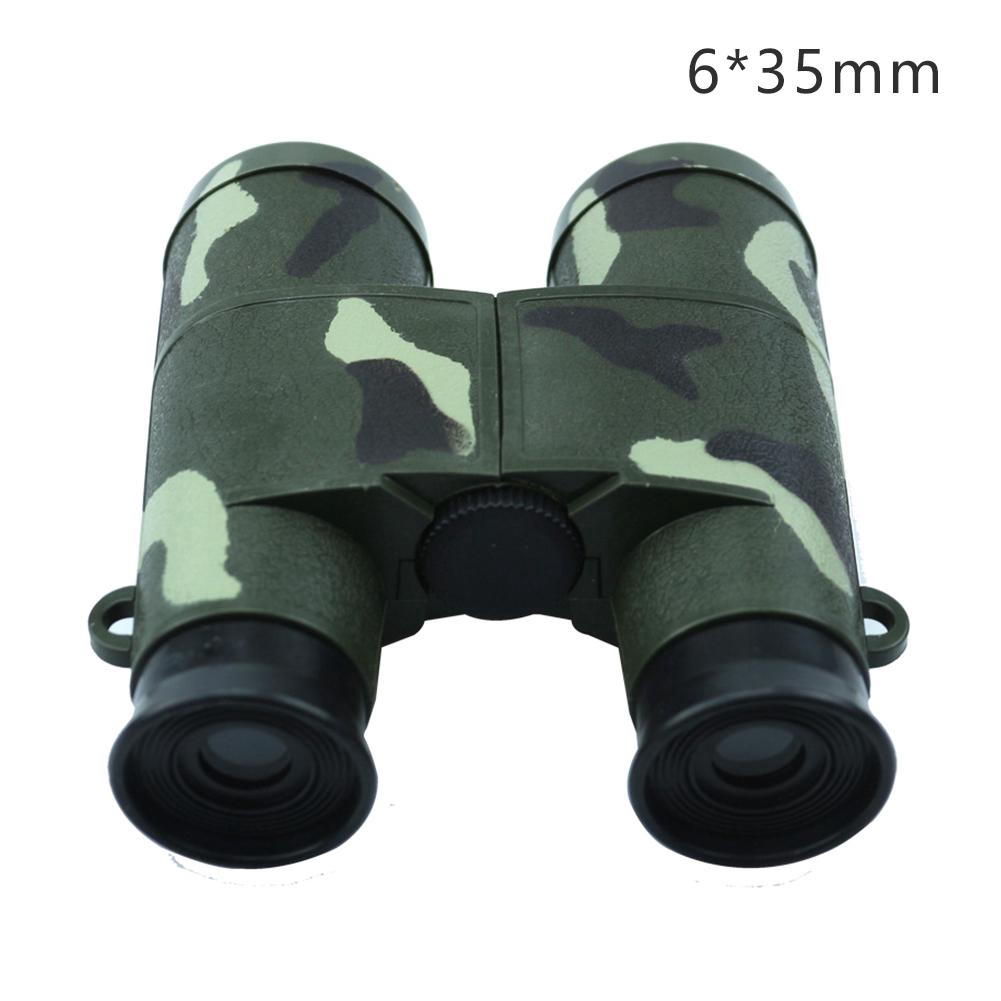 6X35mm Ngụy trang di động Binocular biến thiên tập trung Kính thiên văn Trẻ em ngoài trời Explorer Đồ chơi