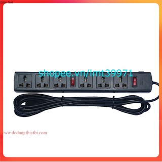 Ổ CẮM 6 ĐA NĂNG 2 CÔNG TẮC DÂY DÀI 4.5 MÉT 2000W