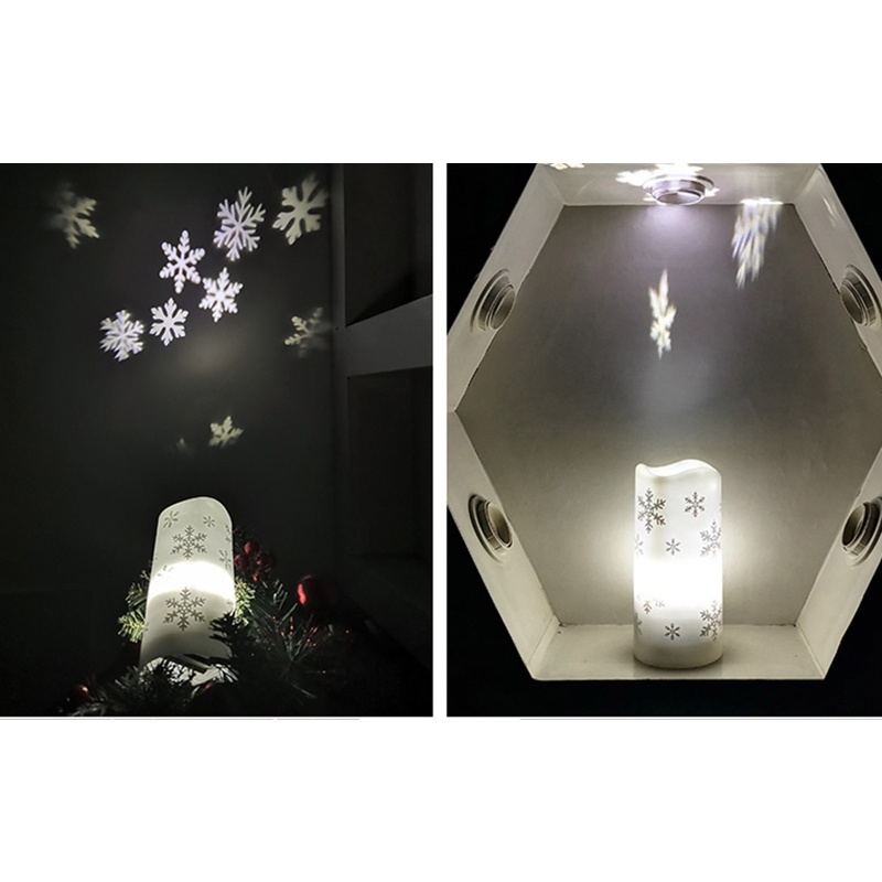 Đề Can Dán Trang Trí Hình Người Tuyết / Ngôi Sao Đèn Led Nhấp Nháy