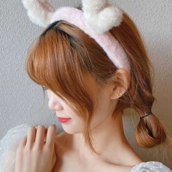 Băng đô lông nhung phong cách Hàn Quốc đơn giản dễ thương cho nữ