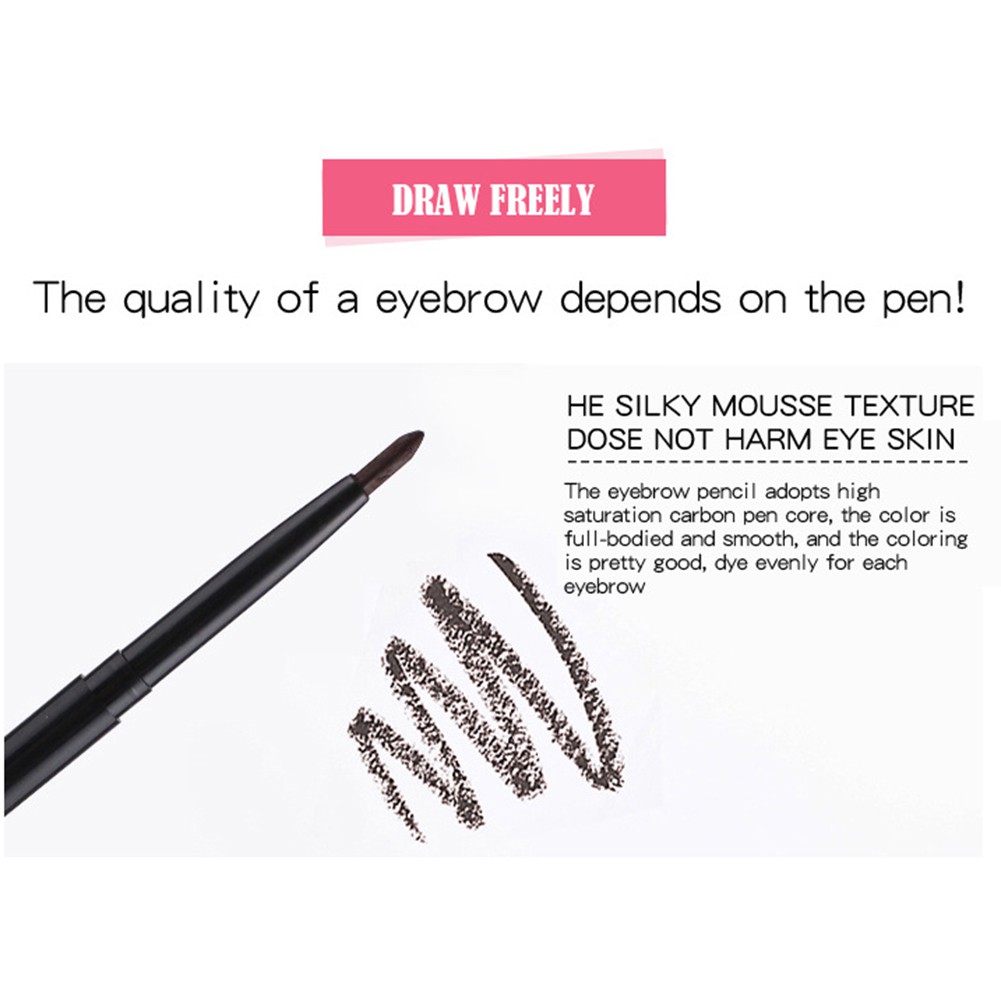 Bút kẻ lông mày/kẻ mắt chống nhòe lâu phai thiết kế dạng xoay đa năng tiện dụng | BigBuy360 - bigbuy360.vn