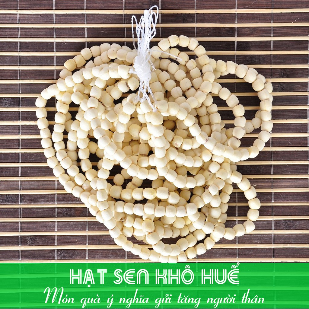 Hạt sen khô 200gr đặc sản huế thơm ngon bùi bở nấu nhanh chín không sượng Sen Huế Food