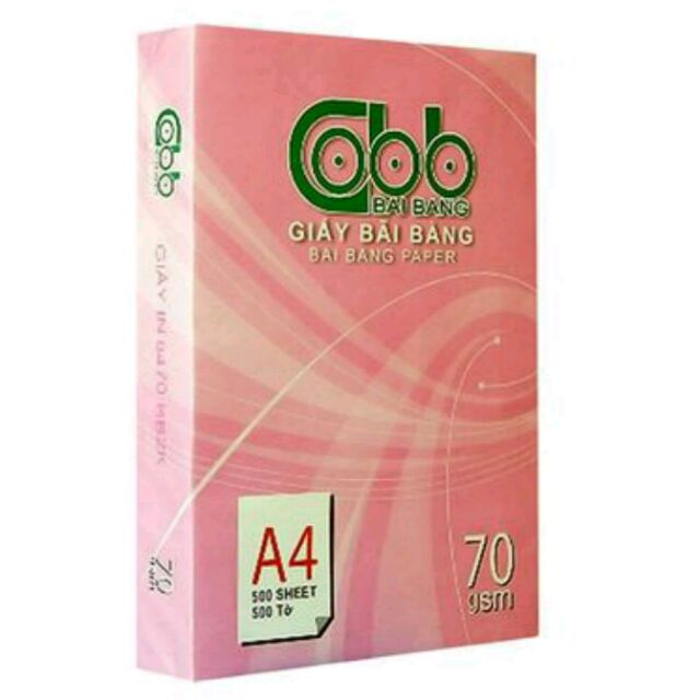 ✅HÀNG LOẠI 1✅ Giấy In, Photo A4 Bãi Bằng Hồng Tem ĐL70gsm