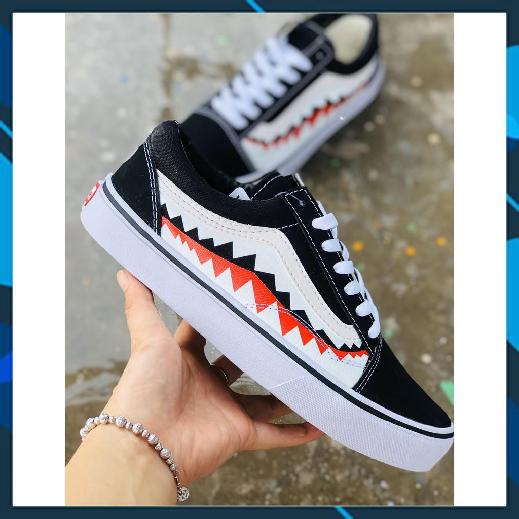 [ẢNH CHỤP THẬT + HỘP] GIÀY VẢI OLD THỜI TRANG CÁ MẬP